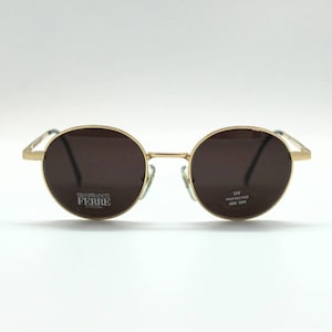 Vintage Eyewear  Gianfranco Ferrè GFF 231 authentic and rare pantos round metal frame wiht demo lenses Made in Italy New Old Stock
