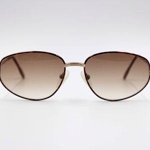 Vintage Sunglasses Desil Splendor S 75 authentic aviator gold rolled 14 Kt frame, Made in Italy NOS