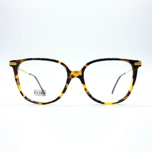 Vintage Eyewear Gianfranco Ferrè GFF 71 authentic and square frame wiht demo lenses Made in Italy New Old Stock