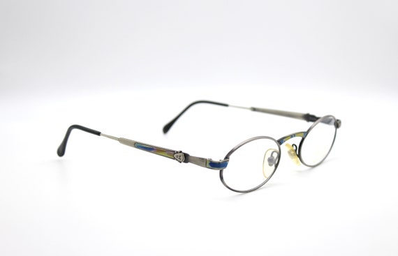 Vintage eyeglasses Taxi A1 C -02 by Casanova Steampunk Oval Made in Italy by Lastes NOS View 6