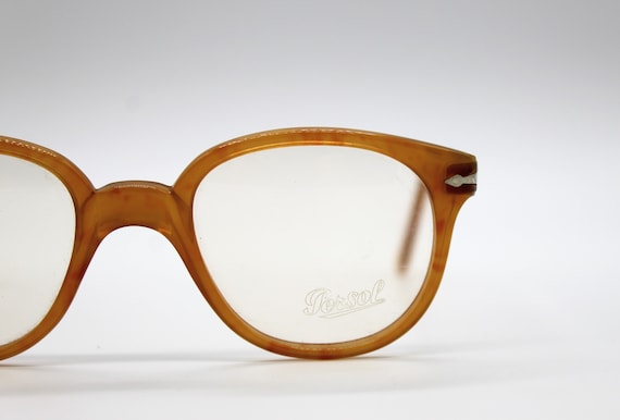 ヴィンテージ Persol Ratti 69102 Meflecto スクエア ハニー メガネ 