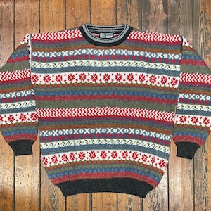 Pullover Missoni Sport Vintage, Made in Italy Knitted Multicolor NOS
