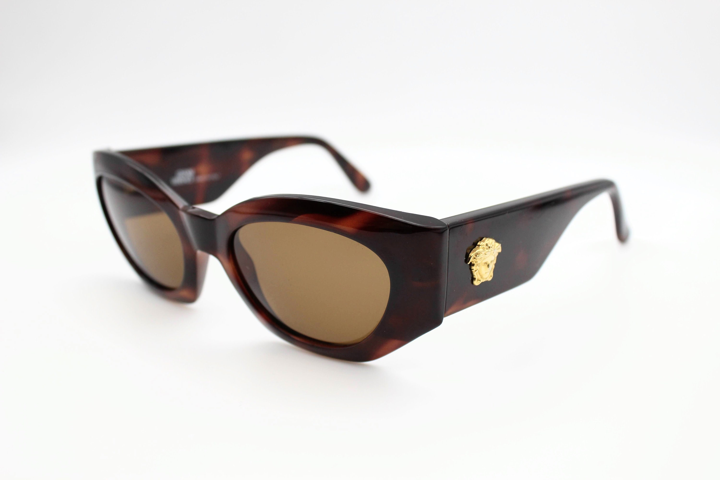 Vintage Sunglasses Gianni Versace Mod. 420 COL 900 Cat Eye