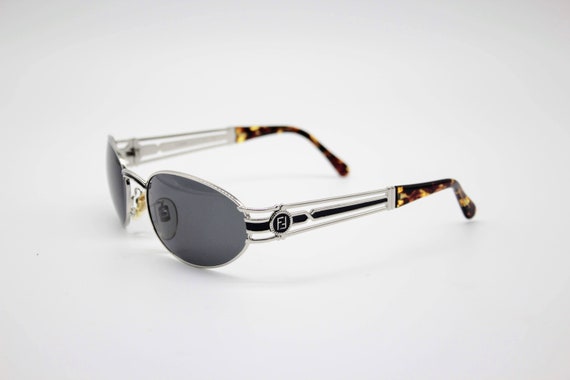 Vintage Sunglasses Fendi SL 7038 Oval Round metal… - image 6