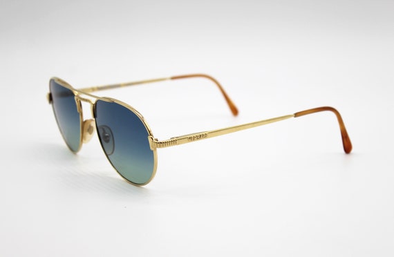 Vintage Sunglasses Gianni Versace V 05 Aviator Go… - image 6
