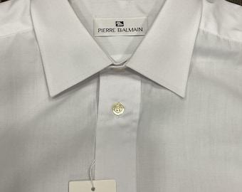 Camisa Vintage Pierre Balmain Fabricada en Francia. Nuevo con etiqueta