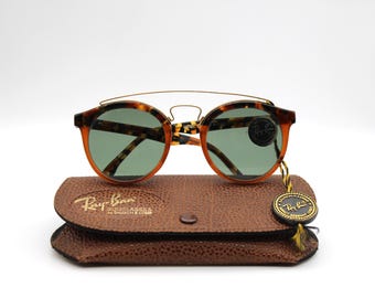 B&L Ray-Ban ヴィンテージ GATSBY STYLE 4 希少美品 Vintage Sunglasses Ray Ban Gatsby Style 4 W1520 Round Metal With