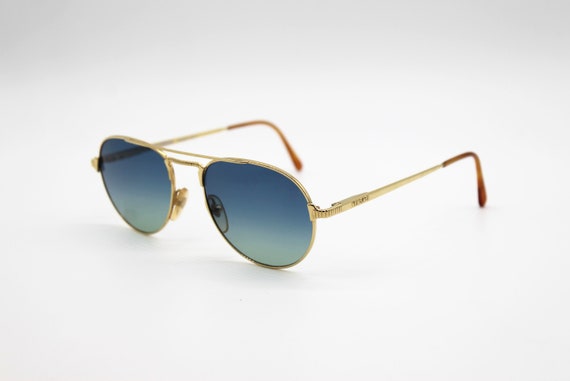 Vintage Sunglasses Gianni Versace V 05 Aviator Go… - image 4