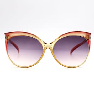 Vintage Sunglasses Yves Saint Laurent  Cat eye Oversize Hand Made New Old Stock