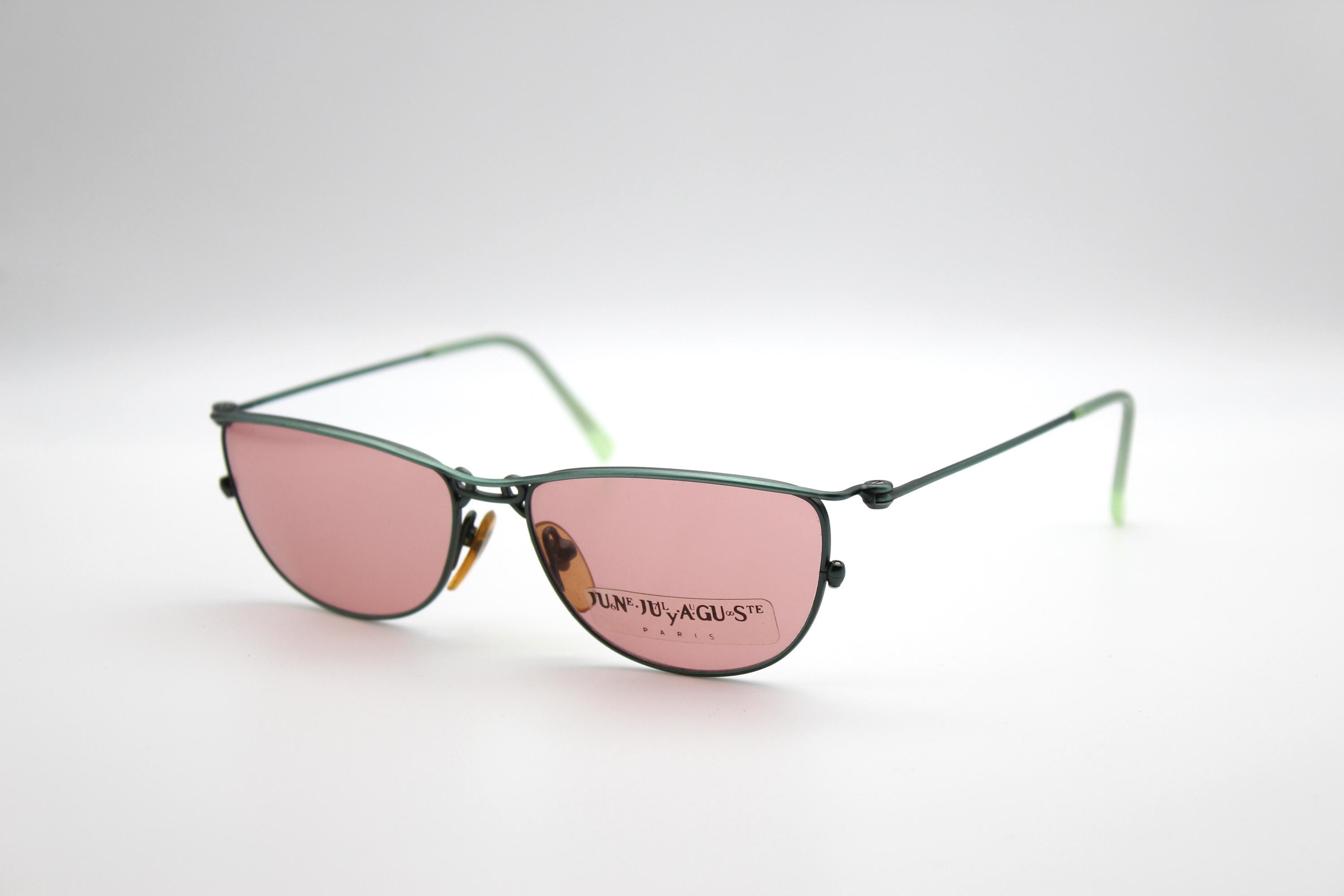 Vintage Sunglasses June July Auguste 20-3601 Cat Eye Metal
