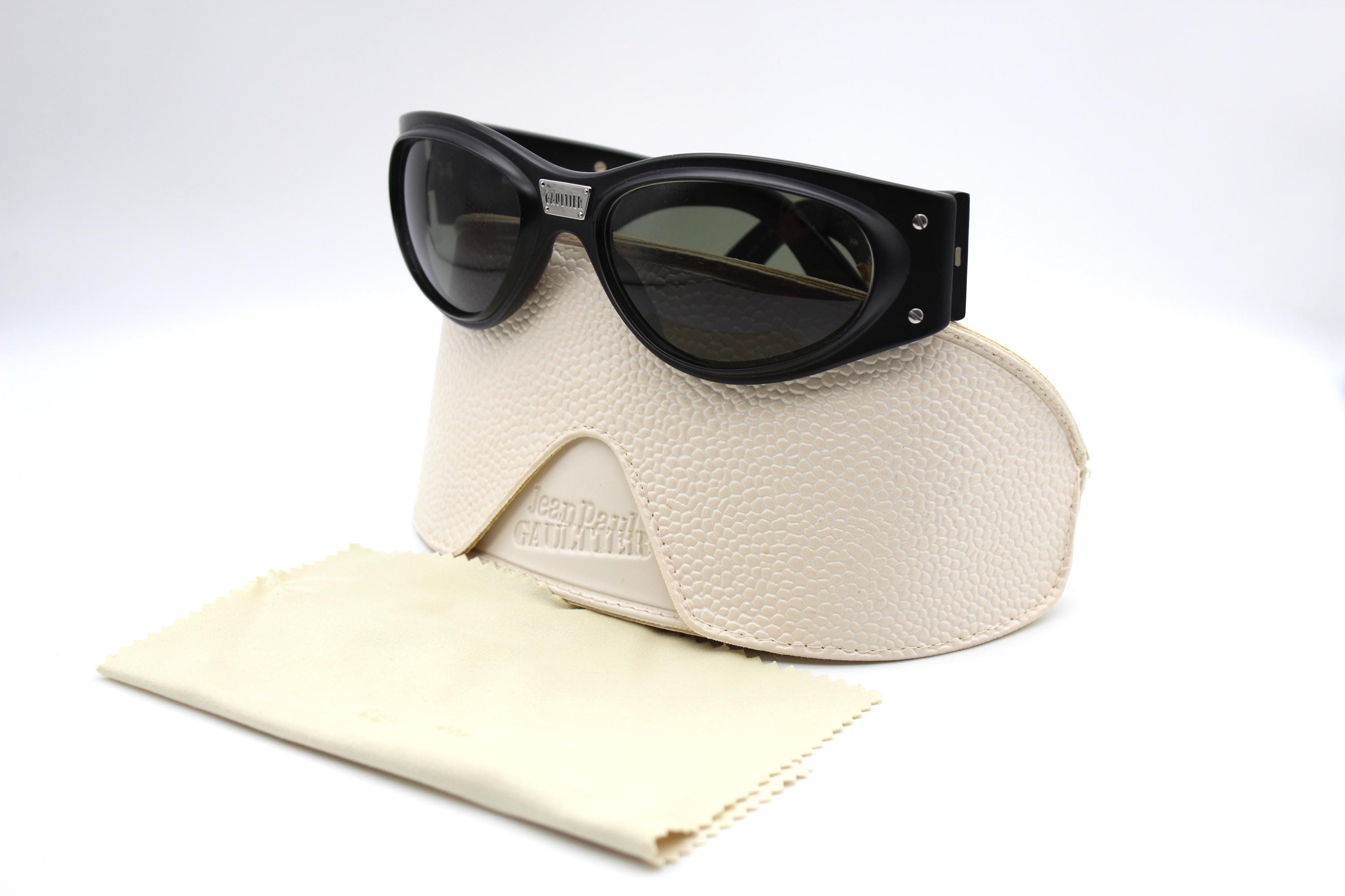 Vintage Sunglasses Jean Paul Gaultier 56-5001 Y2K Steampunk Style