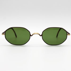 Vintage Sunglasses Essence ES054 authentic octagonal steampunk glasse wiht organic lenses Made in Austria NOS