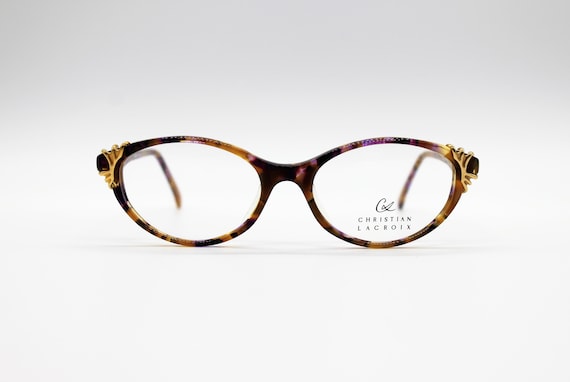 Vintage Christian Lacroix Eyeglass 1980s Austria Multicolor Unisex Vintage Christian Lacroix Sunglasses 1980s Made in Austria  main image 4