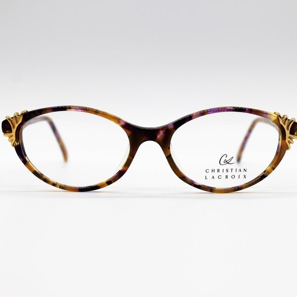 lunettes rockabilly vintage Christian Lacroix 6203 Cat eye avec lentilles originales, Made in Austria NOS