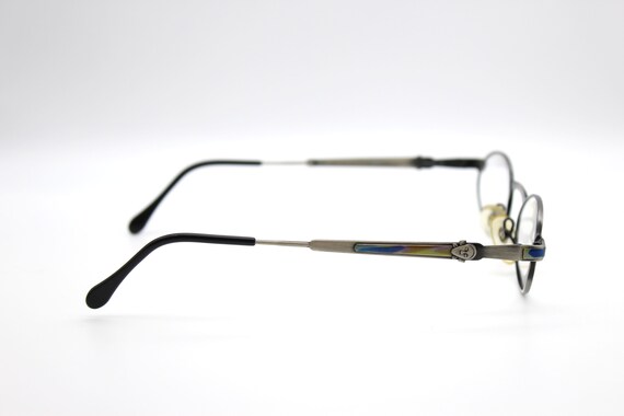 Vintage eyeglasses Taxi A1 C -02 by Casanova Steampunk Oval Made in Italy by Lastes NOS View 5