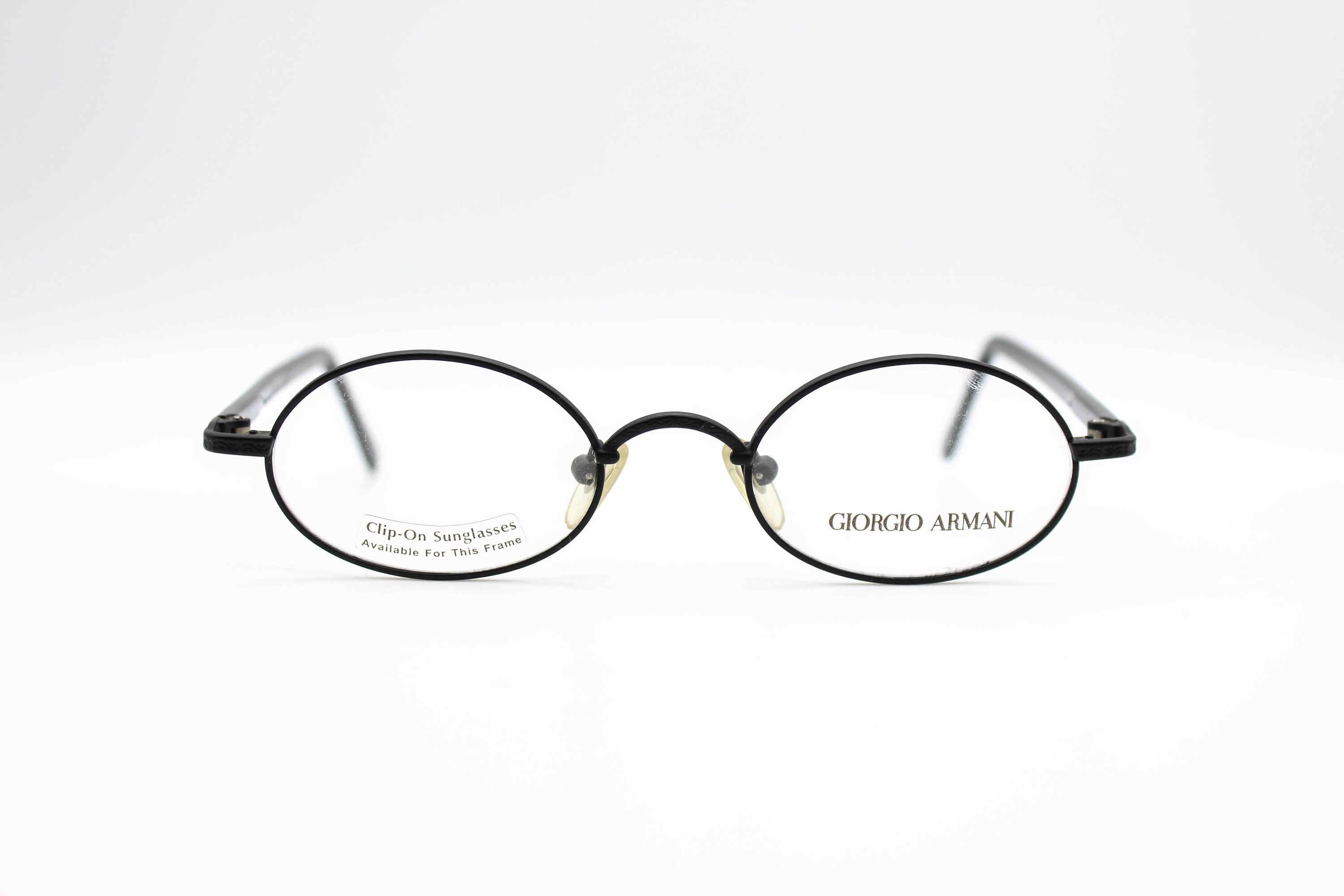 Vintage Eyeglasses Giorgio Armani 250 706 Oval Round Metal 