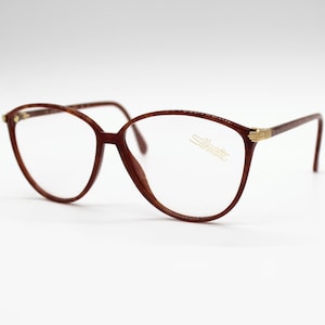 Vintage Eyeglasses Silhouette SPX M 1756 C 1258 authentic Oversize Pantos frame, Made in Austria New Old Stock