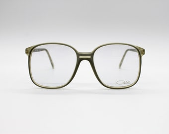 Vintage Eyewear frame Cazal 615 authentic and rare square clear frame Hip Hop Style with original lenses Made in Germany New Old Stock