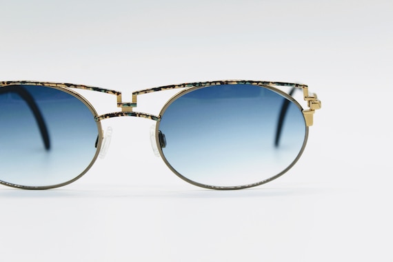 Vintage Sunglasses Cazal 260 col 432 oval metal frame… - Gem display picture 1