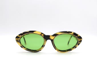 Vintage Sunglasses Robert La Roche S.111 CA 129 Oval  luxury steampunk glasses Made in Austria New Old Stock