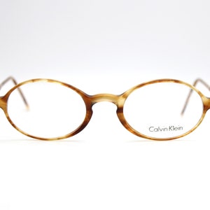 Vintage Eyewear Calvin Klein 627 034 Oval Frame, Made in Italy New Old Stock