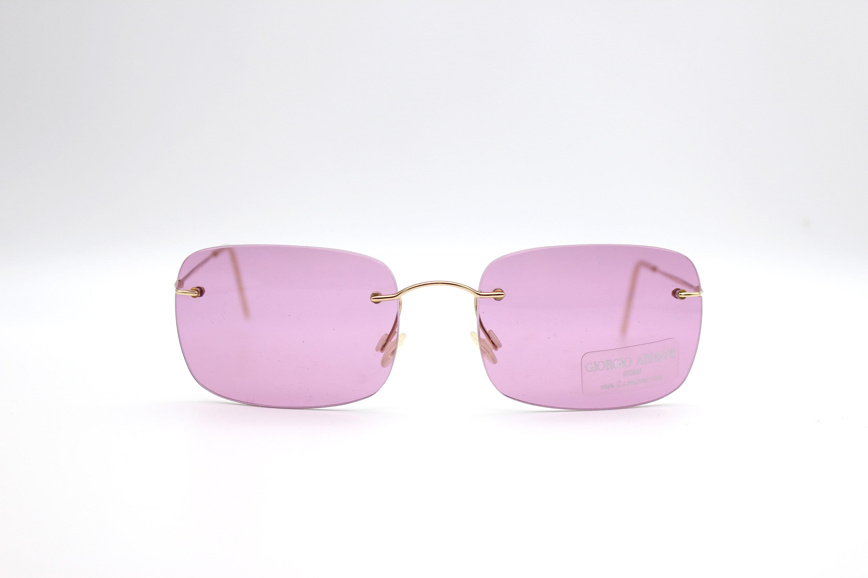 Vintage Sunglasses Giorgio Armani 1512 743 - 76 Square  display picture 3