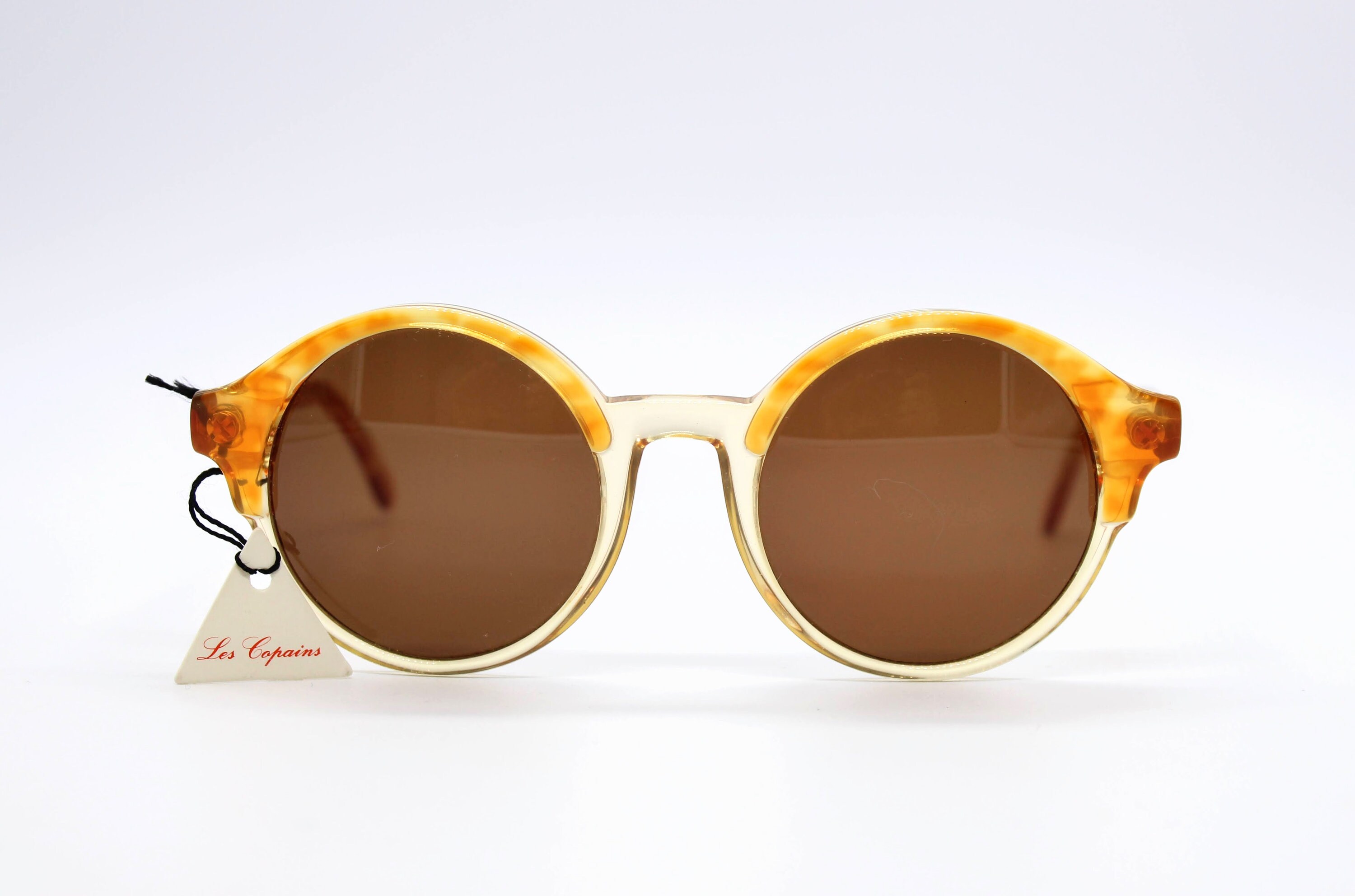Vintage Sunglasses Les Copains LC 13 Round Oversize Hand Made in