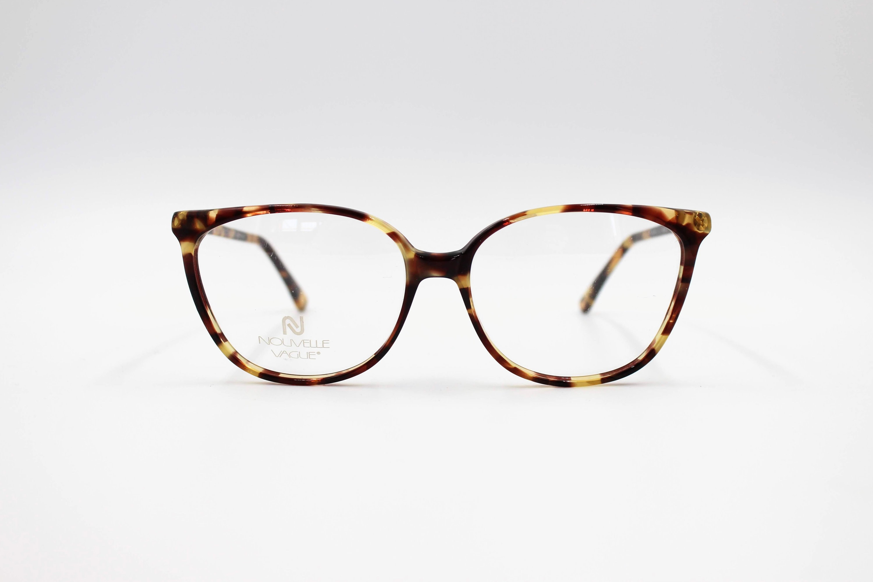 Lunettes Vintage NOUVELLE VAGUE NOAMI En Nacre Transparente Dorée - Forme Ovale, Neuf Sans étiquette