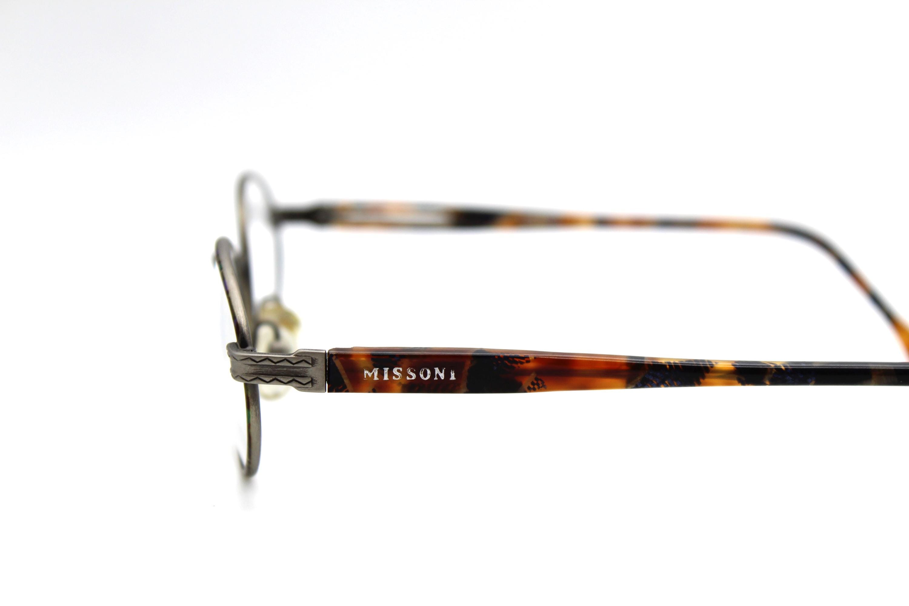 MISSONI Retro Eyeglasses Frame‎ Italy MI59705 Classic Designer Preowned NO CASE MISSONI M443 5bw 48 21 135 Vintage Glasses DEADSTOCK - Etsy main image 2