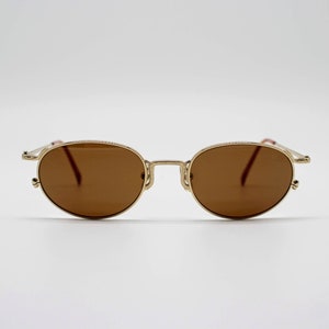 Vintage Sunglasses Nikon WA 7405 authentic oval steampunk frames wiht original Crystal lenses by Persol Made in Japan NOS