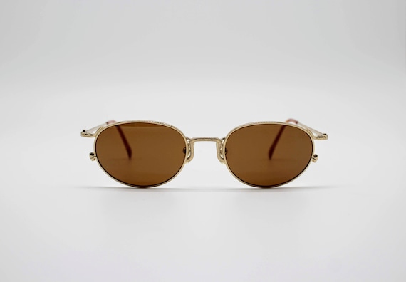 Vintage Sunglasses Nikon WA 7405 Authentic Oval Steampunk Frames