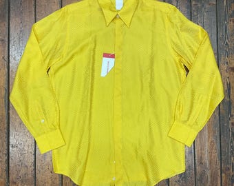 Vintage Versace Classic Silk Shirt – 1980s/1990s – Deadstock with original tag