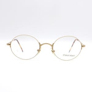 Vintage Eyewear Calvin Klein CK 133 520 Oval Frame, Made in Italy New Old Stock