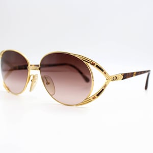Vintage Sunglasses Christian Dior 2387 Square oversize Steampunk Made in Germany New Old Stock