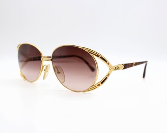 Vintage Sunglasses Christian Dior 2387 Square oversize Steampunk Made in Germany New Old Stock