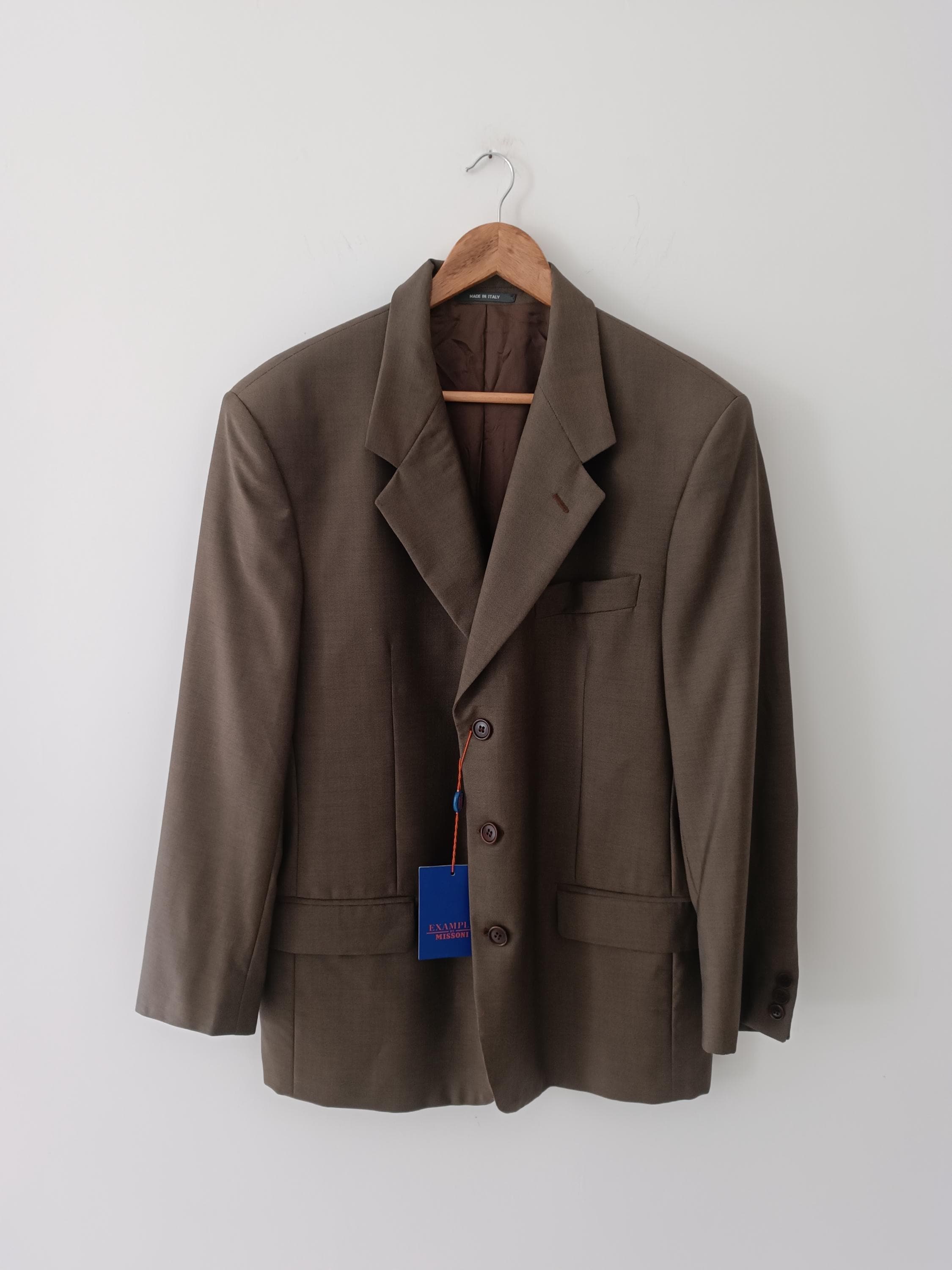 Man Blazer Vintage Example by Missoni Jacket Made in ITALY New Old