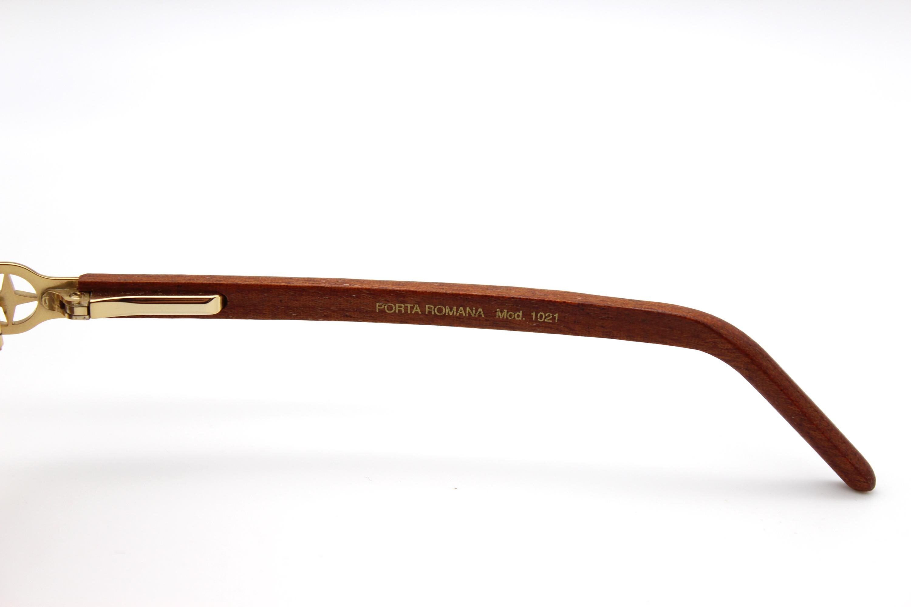 Vintage Sunglasses Porta Romana Mod. 1021 Steampunk Aviator  display picture 3