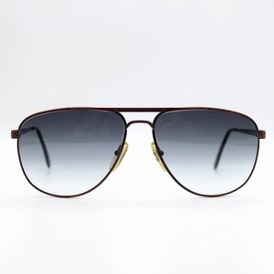 Vintage Sunglasses Trussardi TPL 102 M2 Aviato Made in Italy New Old Stock