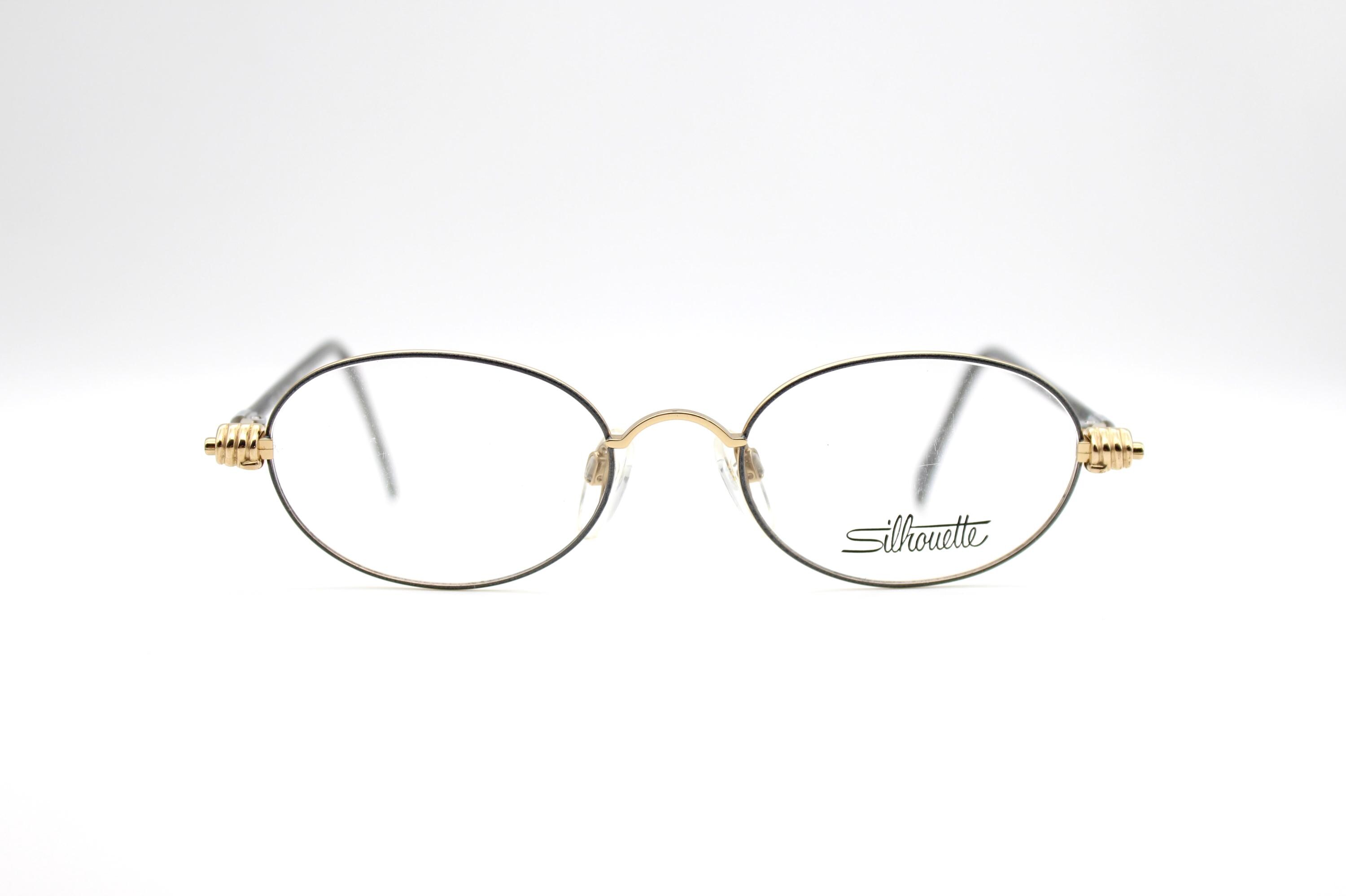 Vintage Eyewear Frame Silhouette M6272 V 6055 Oval Steampunk Made 