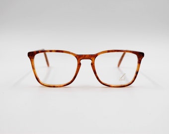 Vintage Eyewear frame Lozza Ken authentic and rare square hand made glasses wiht demo lenses Made in ItalyNew Old Stock