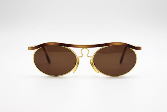 Vintage Sunglasses Les Copains LC 16 Oval Steampunk Style  display picture 1