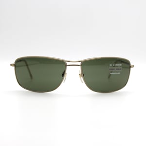 Vintage Sunglasses  Giorgio Armani 661 1039 Aviator Steampunk, Made in Italy New Old Stock