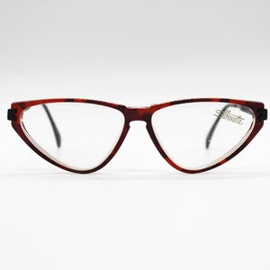 Vintage Eyeglasses Silhouette M 1329 Cat Eye Rockabilly Style, Made in Austria New Old Stock