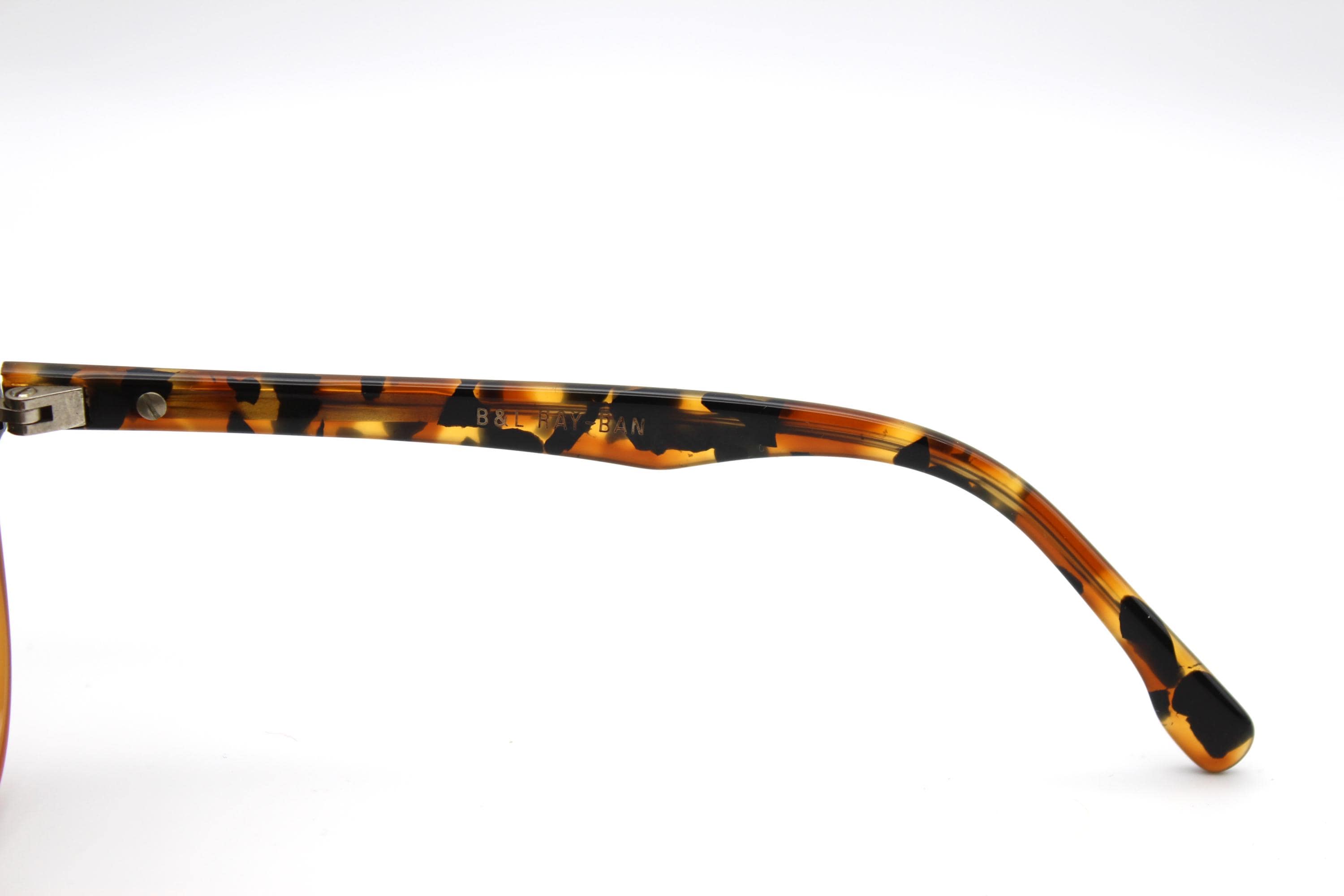 Vintage Sunglasses Ray Ban Gatsby Style 4 W1520 Round Metal With