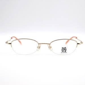 Vintage eyeglasses frame Jean Paul Gaultier 57 0031 oval Steampunk Made in Japan, NOS