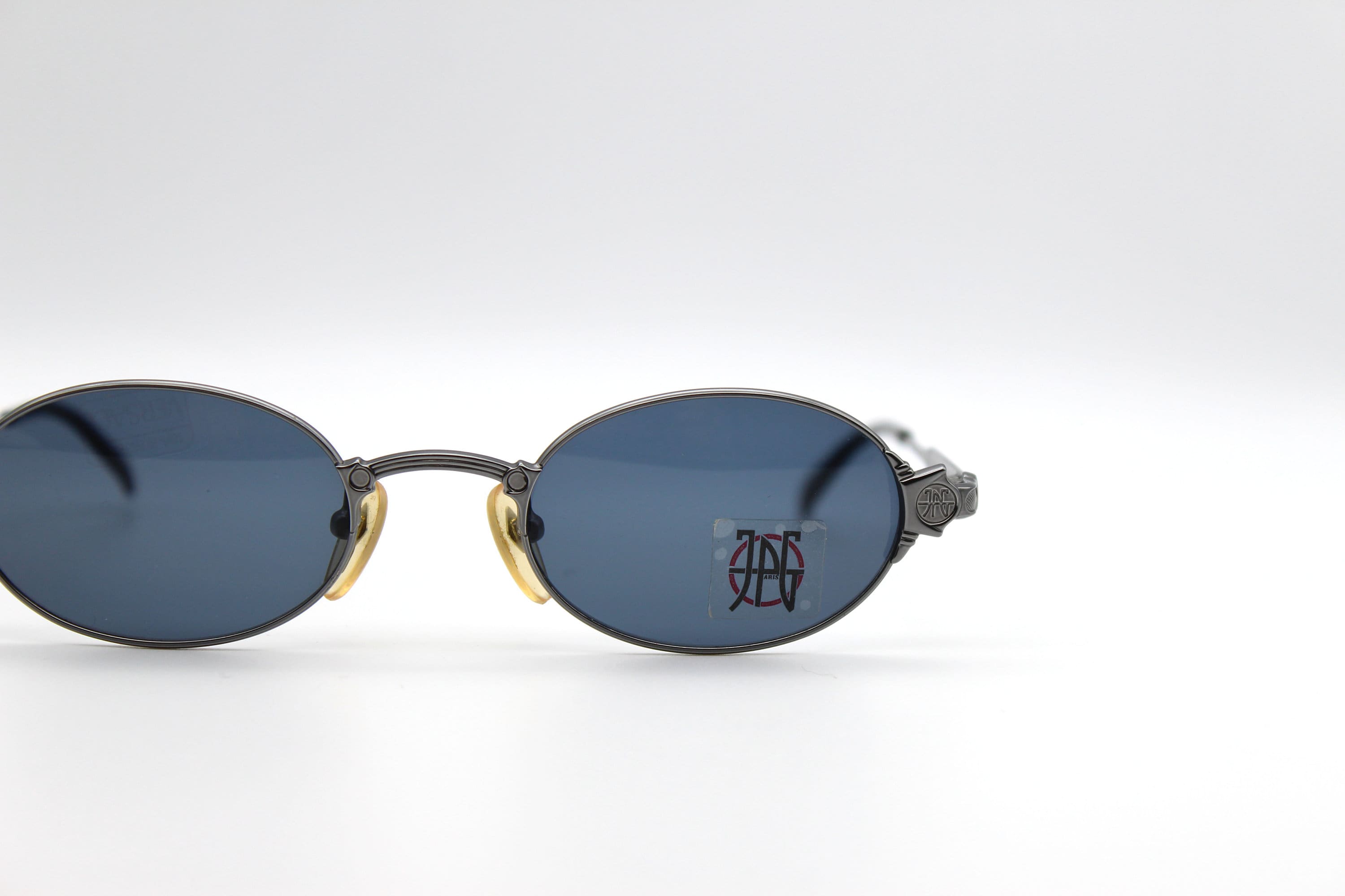 Vintage Sunglasses Jean Paul Gaultier 57-5104 Oval Steampunk Vintage Sunglasses Jean Paul Gaultier 57-5104 Oval Steampunk