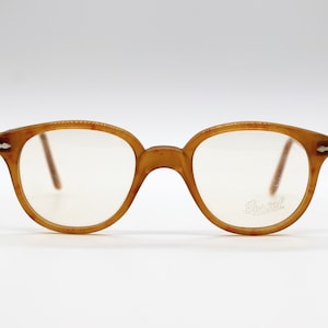 Vintage Eyeglasses Persol Ratti 69102 Meflecto Square Yellow Frame - Made in Italy New Old Stock - including Persol case