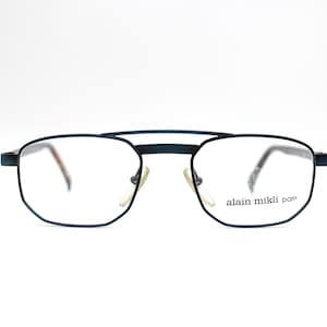 Vintage Eyewear Alain Mikli 1131 col 3001 Steampunk Aviator metal France New Old Stock