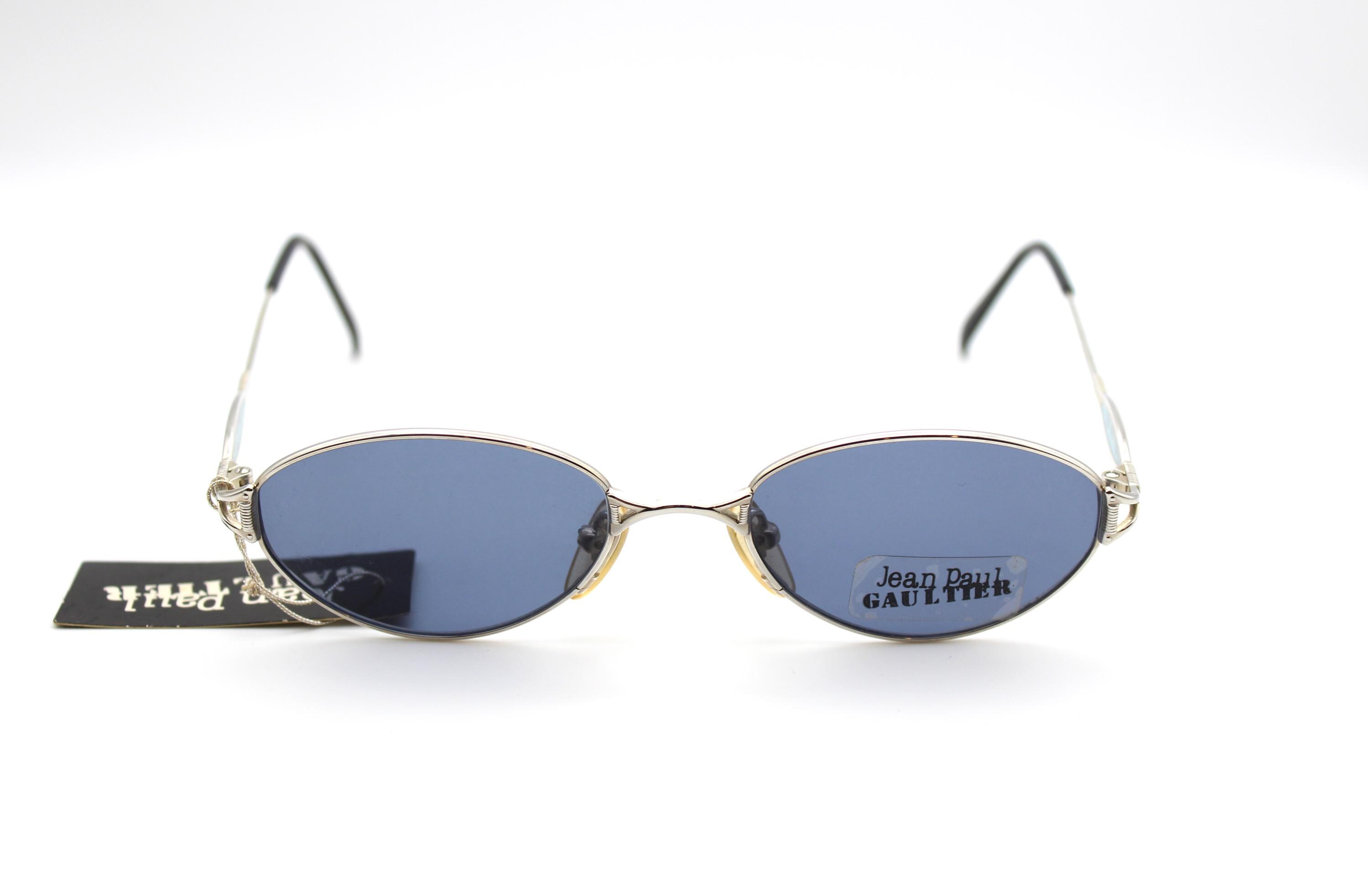 Vintage Sunglasses Jean Paul Gaultier 55-4672 Oval Steampunk Made 
