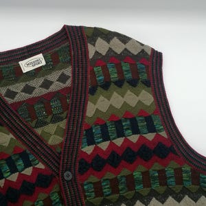 Gilet Cardigan Missoni Sport Vintage, Made in Italy Knitted Multicolor